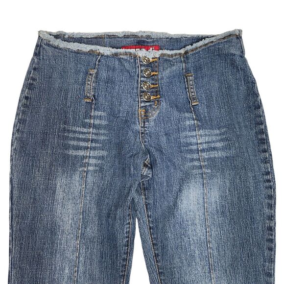Vtg 90s Zana Di Jeans Y2k Low Rise Flare Bell Bottom Fridge Bratz Lizzy McGuire - Picture 3 of 10
